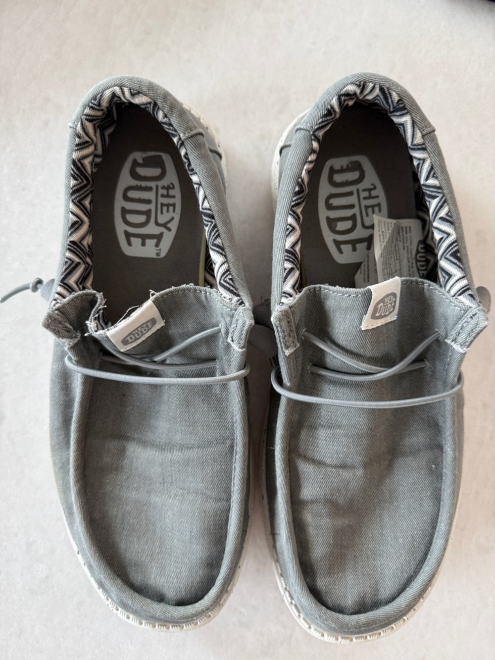 Hey Dude Casual Slip-On Loafers in Gray